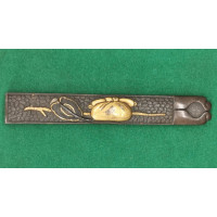 Arts & Armes du Japon KOZUKA AIKUCHI TANTO KATANA WAKIZASHI EVENTAIL et BALUCHON  - JAPON 19è {PRODUCT_REFERENCE} - 1