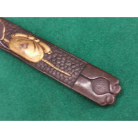 Arts & Armes du Japon KOZUKA AIKUCHI TANTO KATANA WAKIZASHI EVENTAIL et BALUCHON  - JAPON 19è {PRODUCT_REFERENCE} - 4