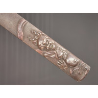 Art du Japon KOZUKA AIKUCHI TANTO KATANA WAKIZASHI  FUJIN OU RAIJIN- JAPON 19è {PRODUCT_REFERENCE} - 5