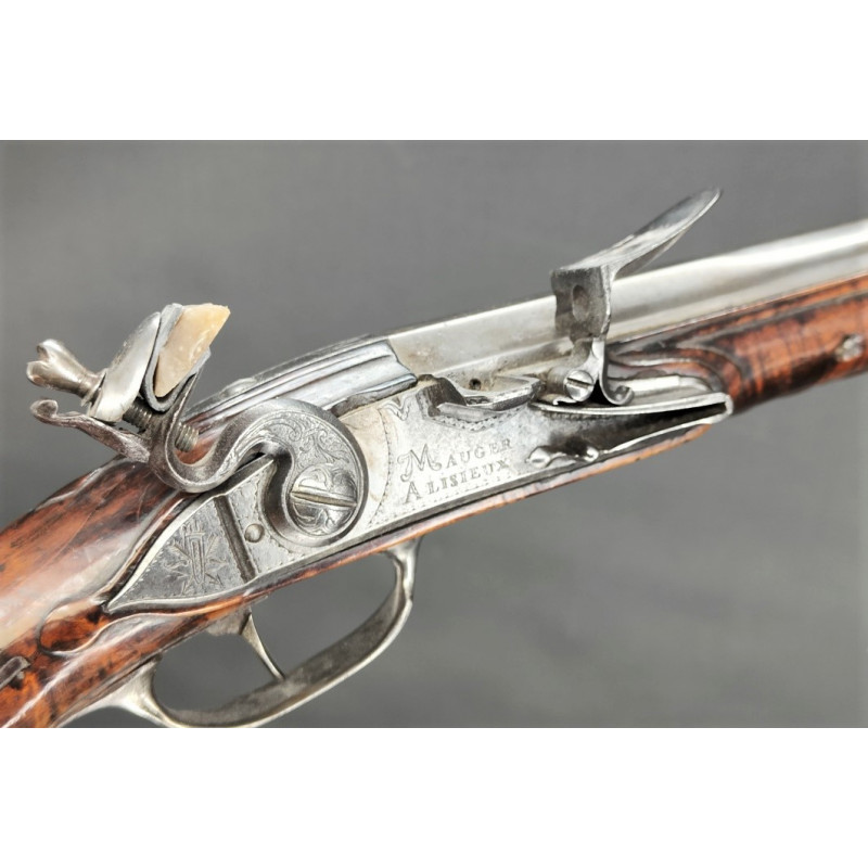 Handguns LONG PISTOLET A SILEX  Signé MAUGER  - FRANCE XVIIIè {PRODUCT_REFERENCE} - 8