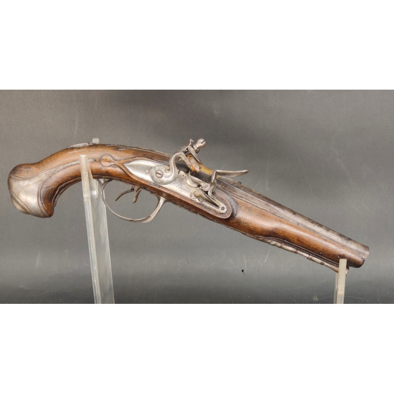Handguns PISTOLET à SILEX DE VENNERIE CHASSE LOUIS XVI Signé Joseph DUMAREST - France Ancienne Monarchie {PRODUCT_REFERENCE} - 1