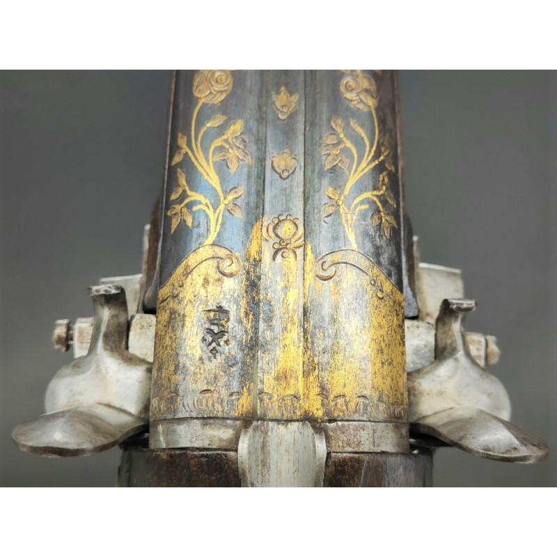 Handguns PISTOLET à SILEX DE VENNERIE CHASSE LOUIS XVI Signé Joseph DUMAREST - France Ancienne Monarchie {PRODUCT_REFERENCE} - 5