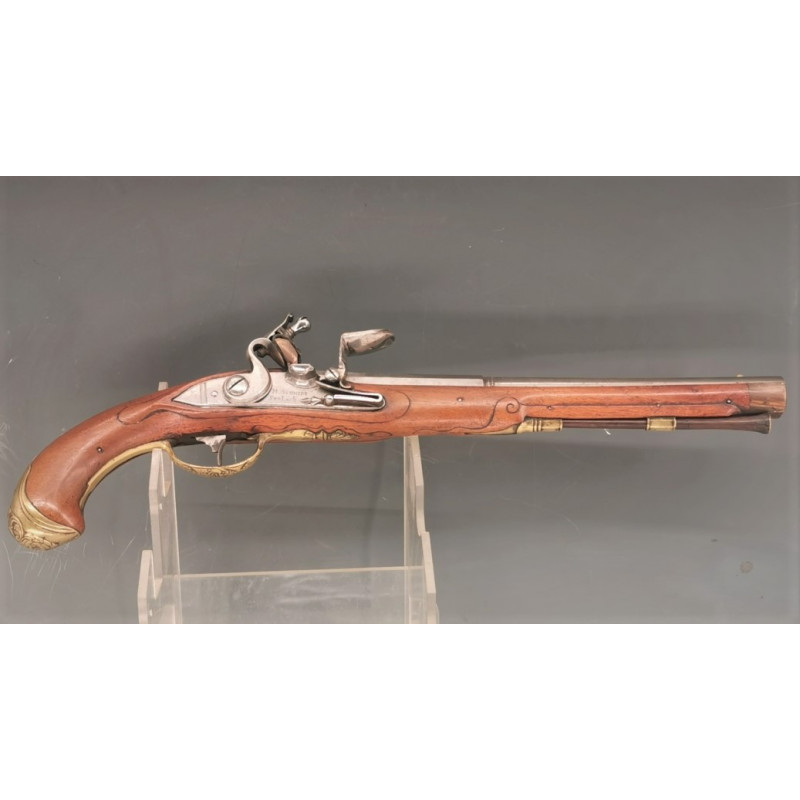 Handguns LONG PISTOLET à SILEX Signé HANS SCHMIDT à FERLACH 1624-1669 - Allemagne XVIIè {PRODUCT_REFERENCE} - 1