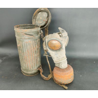 Militaria MASQUE A GAZ WW2  Gasmaske Modèle 1938 - Allemagne Seconde Guerre Mondiale {PRODUCT_REFERENCE} - 6
