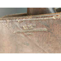 Militaria ETUI HOLSTER EN CUIR  de  PM THOMPSON M1  MODELE 1828  dater 1942  MOTO HARLEY  -  USA WW2 {PRODUCT_REFERENCE} - 3
