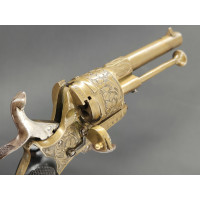 Armes de Poing REVOLVER 7mm à Broches en LAITON Gravé - FRANCE XIXè {PRODUCT_REFERENCE} - 8