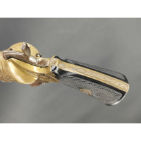 Armes de Poing REVOLVER 7mm à Broches en LAITON Gravé - FRANCE XIXè {PRODUCT_REFERENCE} - 9