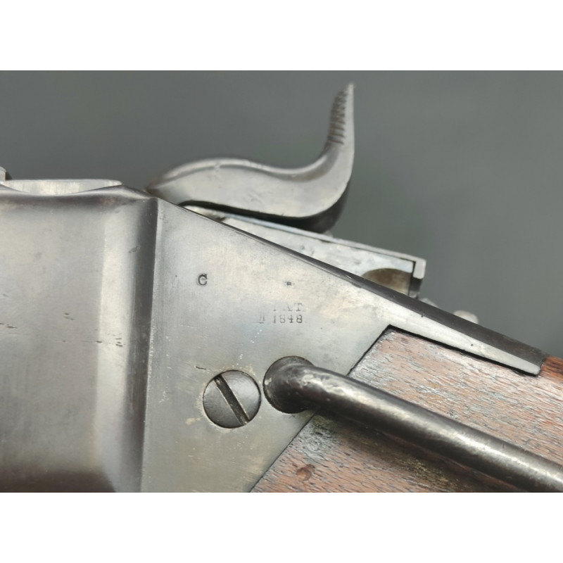Armes Longues CARABINE DE SELLE SHARPS 1859 CONVERSION R.S. LAUWRENCE PATENT 1869 - 2 CALIBRES 50-70 CF. & RF -  USA XIXè {PRODU