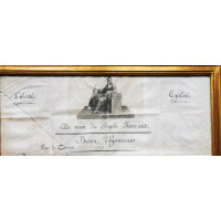 Souvenirs Historiques BREVET DE SABRE D'HONNEUR DÉCERNÉ PAR BONAPARTE PREMIER CONSUL AU CITOYEN Jean SOULES - FRANCE CONSULAT {P
