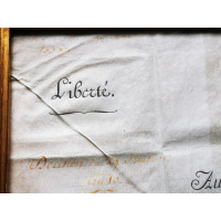 Souvenirs Historiques BREVET DE SABRE D'HONNEUR DÉCERNÉ PAR BONAPARTE PREMIER CONSUL AU CITOYEN Jean SOULES - FRANCE CONSULAT {P