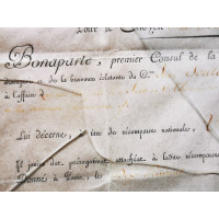 Catalogue Magasin BREVET DE SABRE D'HONNEUR DÉCERNÉ PAR BONAPARTE PREMIER CONSUL AU CITOYEN Jean SOULES - FRANCE CONSULAT {PRODU