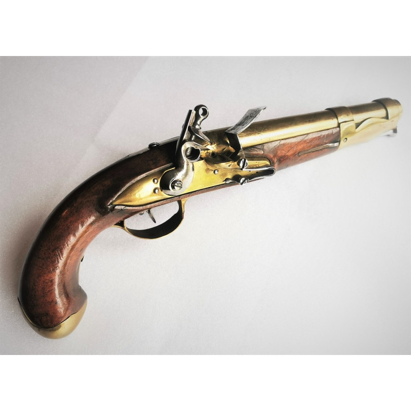 Handguns GRAND PISTOLET A SILEX D'OFFICIER DE MARINE MODELE An II - FRANCE REVOLUTION {PRODUCT_REFERENCE} - 1