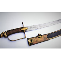 Armes Blanches SABRE DE CHASSEUR A CHEVAL HUSSARD  REVOLUTIONNAIRE VERS 1790 - France fin XVIIIè {PRODUCT_REFERENCE} - 18