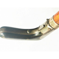 ANTIQUITES RARE CANNE FUSIL CHIEN EXTERNE POIGNEE BASCULANTE CALIBRE 12mm  410/50  - Saint Etienne France XIXè {PRODUCT_REFERENC