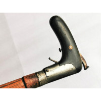 ANTIQUITES RARE CANNE FUSIL CHIEN EXTERNE POIGNEE BASCULANTE CALIBRE 12mm  410/50  - Saint Etienne France XIXè {PRODUCT_REFERENC