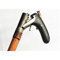 ANTIQUITES RARE CANNE FUSIL CHIEN EXTERNE POIGNEE BASCULANTE CALIBRE 12mm  410/50  - Saint Etienne France XIXè {PRODUCT_REFERENC