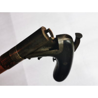 ANTIQUITES RARE CANNE FUSIL CHIEN EXTERNE POIGNEE BASCULANTE CALIBRE 12mm  410/50  - Saint Etienne France XIXè {PRODUCT_REFERENC