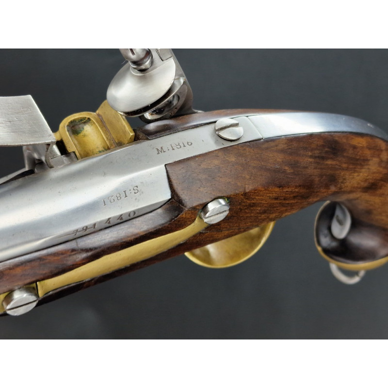 Handguns PISTOLET CAVALERIE 1816 TROUPE Mre ROYALE St ETIENNE 1821 - France Restauration {PRODUCT_REFERENCE} - 5
