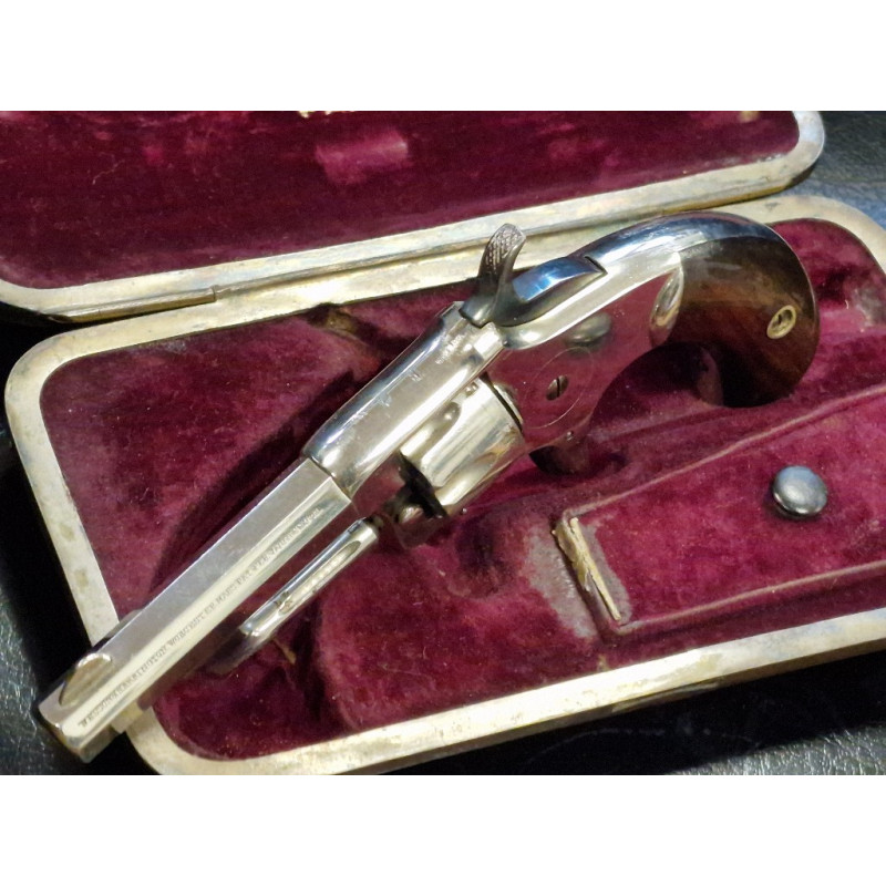 Handguns REVOLVER WESSON & HARRINGTON 1871 N°2 Calibre 22RF en Coffret H.Fauré LEPAGE PARIS - USA XIXé {PRODUCT_REFERENCE} - 14