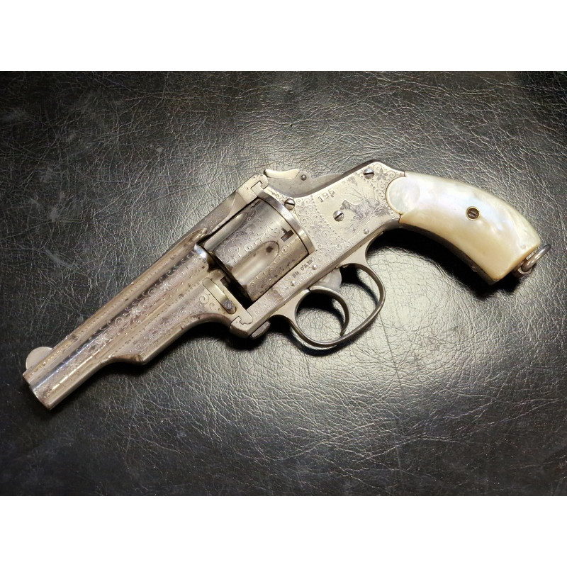 Handguns REVOLVER MERWIN HULBERT Gravé 1883 Medium Frame Double Action Calibre 38 S&W - US XIXè {PRODUCT_REFERENCE} - 1