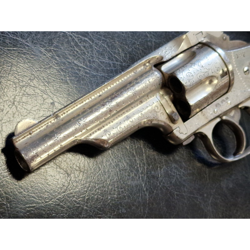 Handguns REVOLVER MERWIN HULBERT Gravé 1883 Medium Frame Double Action Calibre 38 S&W - US XIXè {PRODUCT_REFERENCE} - 2
