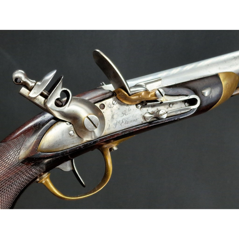 Handguns PISTOLET A SILEX OFFICIER MODELE 1816 MANUFACTURE ROYALE ST ETIENNE  - France Restauration {PRODUCT_REFERENCE} - 1