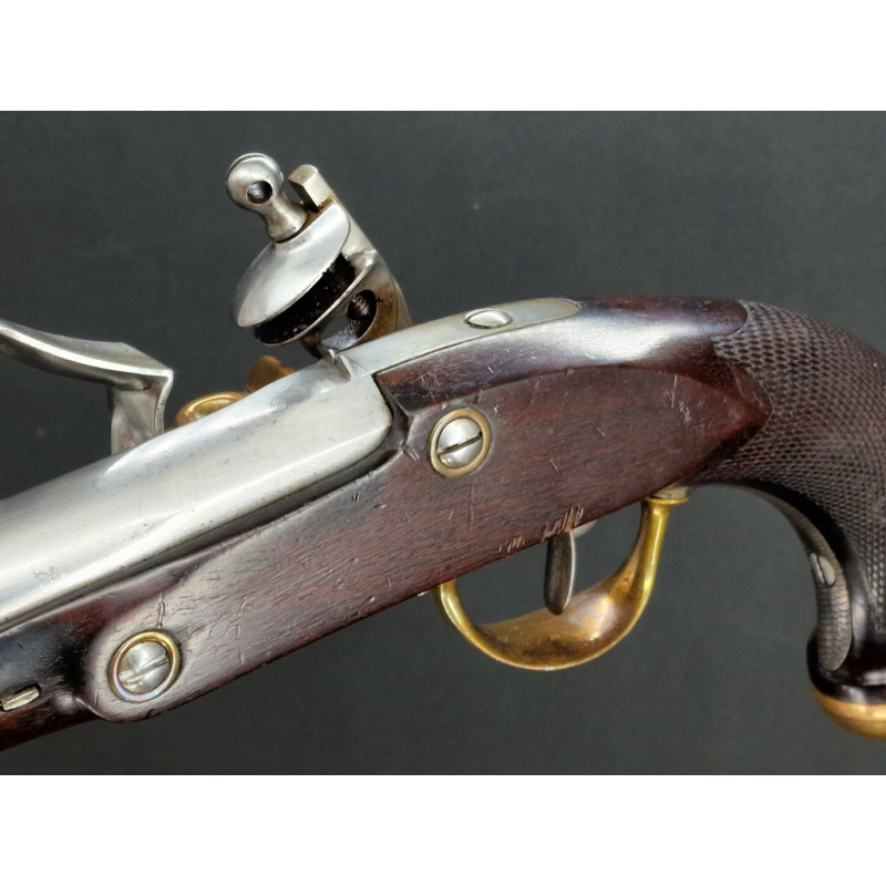 Handguns PISTOLET A SILEX OFFICIER MODELE 1816 MANUFACTURE ROYALE ST ETIENNE  - France Restauration {PRODUCT_REFERENCE} - 3