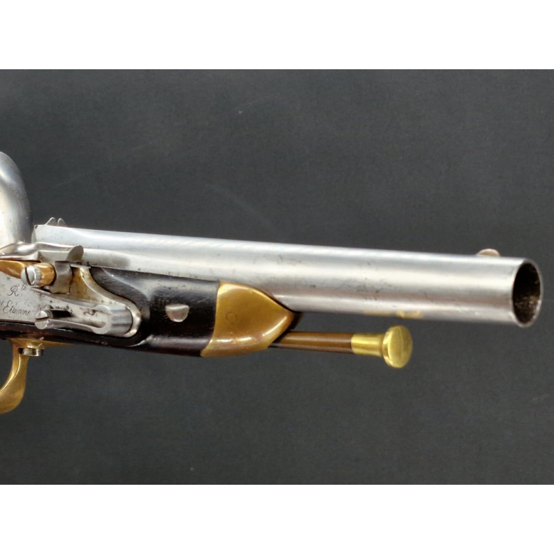 Handguns PISTOLET A SILEX OFFICIER MODELE 1816 MANUFACTURE ROYALE ST ETIENNE  - France Restauration {PRODUCT_REFERENCE} - 4
