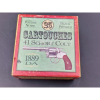 Munitions  Boite 25 MUNITIONS CALIBRE 41LC CARTOUCHE POUDRE NOIRE 41 SC {PRODUCT_REFERENCE} - 1