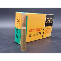 Munitions catégorie C BOITE 20 Cartouches pour carabines Chasse Sellier & Bellot 8x57 JR Demi-blindée R (12,7gr) {PRODUCT_REFERE