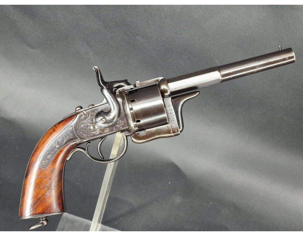 Handguns REVOLVER   EYRAUD Breveté   en 1858 à Saint Etienne   Calibre 12mm à Broche  -  France XIXè {PRODUCT_REFERENCE} - 1