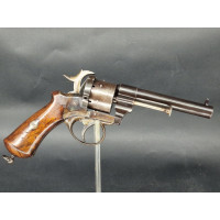Armes de Poing REVOLVER ESCOFFIER SUR BREVET LEFAUCHEUX 1862 TRIPLE ACTION 12mm BROCHE  - FRANCE Second Empire {PRODUCT_REFERENC