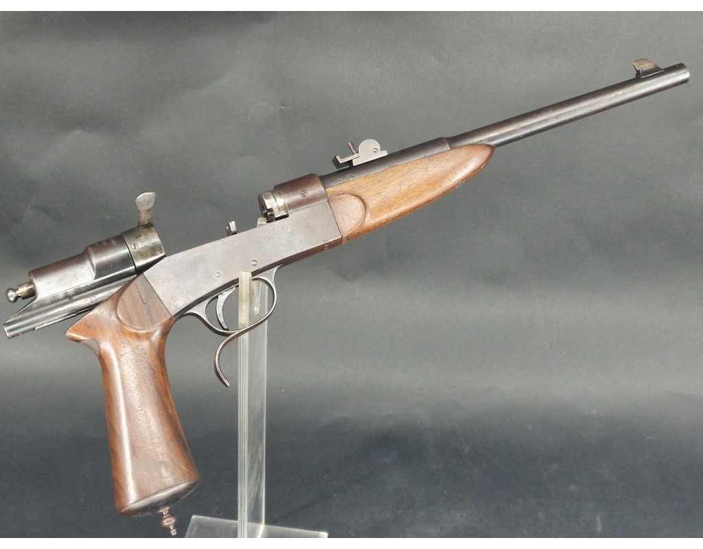 Handguns PISTOLET BUFFALO STAND modèle 1897 Manufacture Armes Saint Etienne Calibre 6 mm Flobert & 22 Short- France XIXè {PRODUC