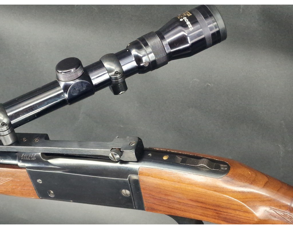 Armes Longues SAVAGE Modèle 1899 CARABINE de CHASSE Calibre 243 Winchester à LUNETTE WEAVER K4 60B - USA XIXè {PRODUCT_REFERENCE