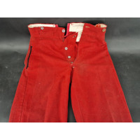 Militaria WW1  PANTALON TROUPE INFANTERIE ROUGE GARANCE CULOTTE 53è d'Infanterie  -  FRANCE 1er GM {PRODUCT_REFERENCE} - 1
