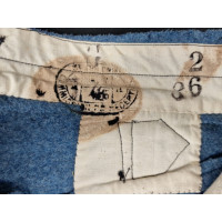Militaria WW1 PANTALON TROUPE POILU BLEU HORIZON INFANTERIE MONTE Modèle 15 Bh daté 1915 - France première guerre mondiale {PROD
