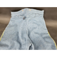 Militaria WW1 PANTALON TROUPE POILU BLEU HORIZON INFANTERIE MONTE Modèle 15 Bh daté 1915 - France première guerre mondiale {PROD