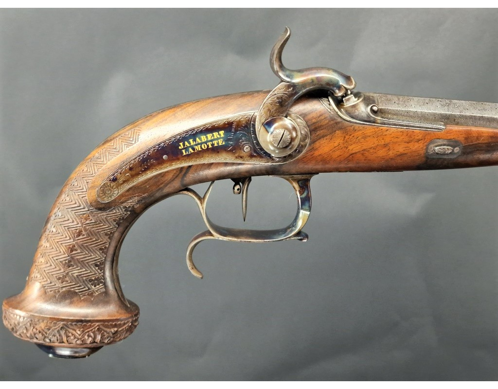 Handguns COFFRET PAIRE PISTOLETS TYPE 1833 OFFICIER PAR LAMOTTE à SAINT ETIENNE {PRODUCT_REFERENCE} - 4