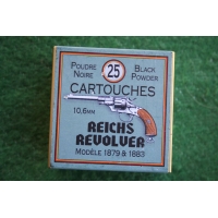 Munitions  BOITE DE MUNITIONS DE RECHARGEMENT - CALIBRE 10.6mm REICH REVOLVER {PRODUCT_REFERENCE} - 1