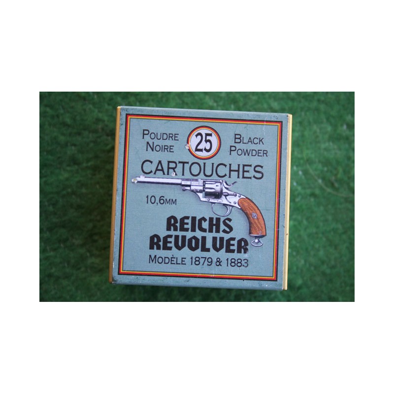 BOITE DE MUNITIONS DE RECHARGEMENT - CALIBRE 10.6mm REICH REVOVLER BOITE DE MUNITIONS DE RECHARGEMENT - CALIBRE 10.6mm REICH REVOVLER