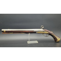 Armes de Poing LONG PISTOLET A SILEX Modèle REGLEMENTAIRE 1743 -45 PIERRE GIRARD SAINT ETIENNE 1746 HUSSARD BRETONS 55cm - Franc