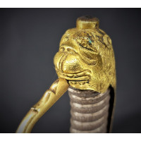Armes et Objets de Marine SABRE DE BORD OFFICIER DE MARINE MILITAIRE REPUBLIQUE BATAVE CHIEN DE MER 1795 - 1806 - FRANCE PAYS-BA