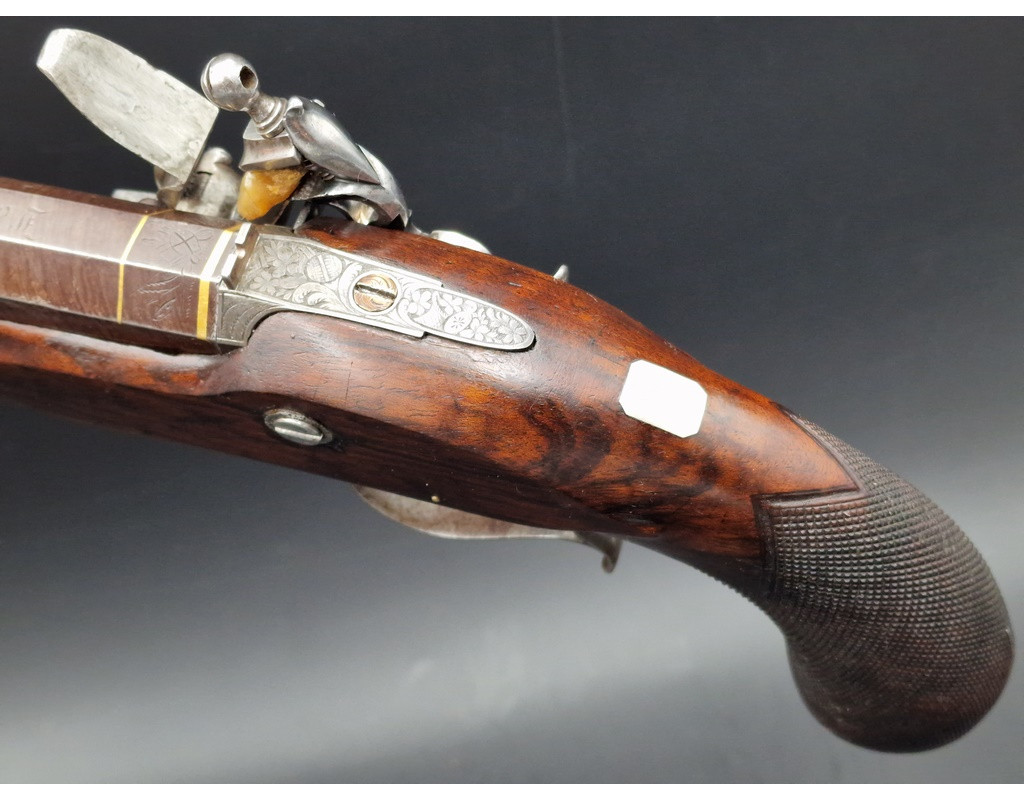 Handguns PISTOLET A SILEX DE DUEL GEORGE III par MANTON LONDON  vers 1810  Cal. 48 - GB Premier Empire {PRODUCT_REFERENCE} - 6