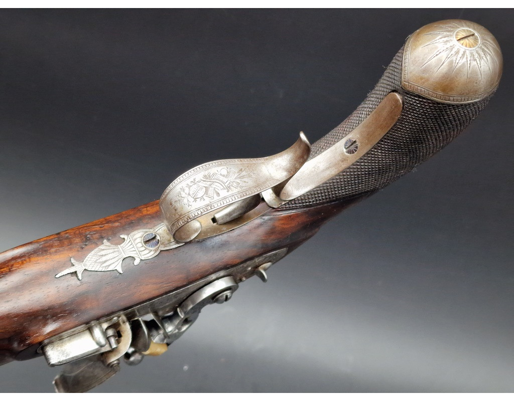 Handguns PISTOLET A SILEX DE DUEL GEORGE III par MANTON LONDON  vers 1810  Cal. 48 - GB Premier Empire {PRODUCT_REFERENCE} - 7