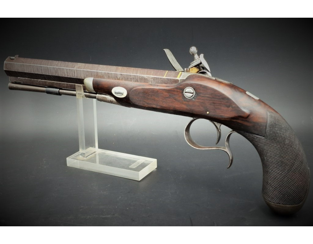Handguns PISTOLET A SILEX DE DUEL GEORGE III par MANTON LONDON  vers 1810  Cal. 48 - GB Premier Empire {PRODUCT_REFERENCE} - 4