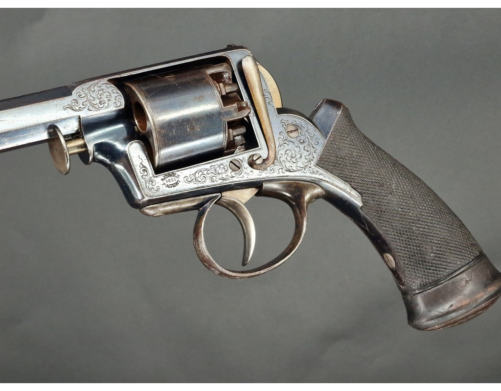 Handguns REVOLVER DEANE ADAMS Modèle 1851 par Auguste FRANCOTTE à Liège Calibre 44 - Belgique XIXè {PRODUCT_REFERENCE} - 4
