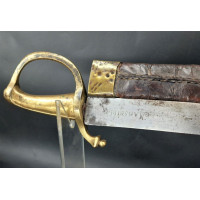 Armes et Objets de Marine SABRE DE BORD PORT DE MARSEILLE BRIQUET D'INFANTERIE DE MARINE MILITAIRE Modèle AN IX - 1801  -  FRANC