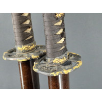 Arts & Armes du Japon DAISHO PAIRE de   SABRES JAPONAIS KATANA WAKIZASHI   en Suite  -  JAPON EDO {PRODUCT_REFERENCE} - 15