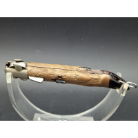 Couteaux Anciens & Divers COUTEAU  AUTOMATIQUE INOX   DOURIS CHASTEL " HALLALI "  IMITATION CORNE années 1960's   - France XXè {