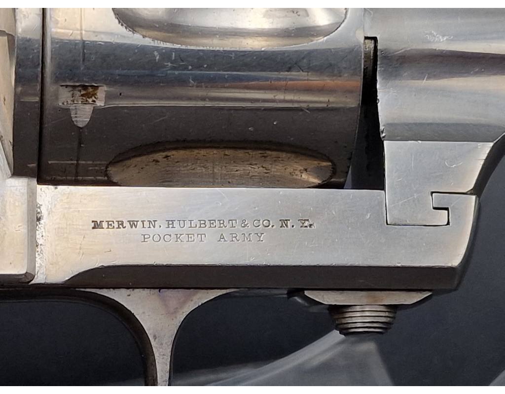 Handguns REVOLVER   MERWIN HULBERT   POCKET ARMY   Calibre 44 40 - US XIXè {PRODUCT_REFERENCE} - 4
